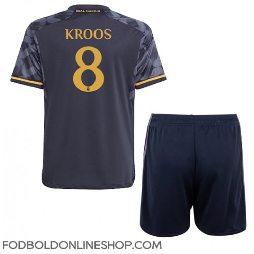 Real Madrid Toni Kroos #8 Udebane Trøje Børn 2023-24 Kortærmet (+ Korte bukser)